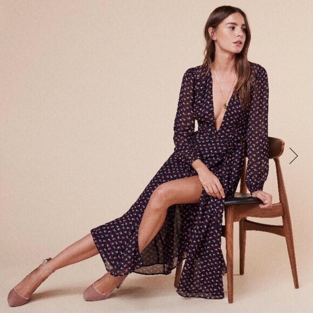 Reformation Ashley dress in Jordie